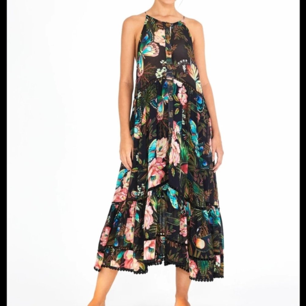 FARM Rio Garden Tiered Sleeveless Dress [NWT]